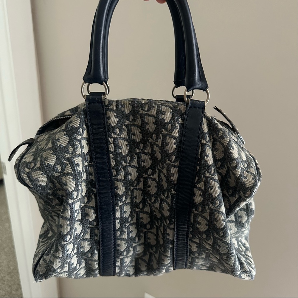 Vintage Dior Navy Blue Boston Bag - Picture 3 of 10